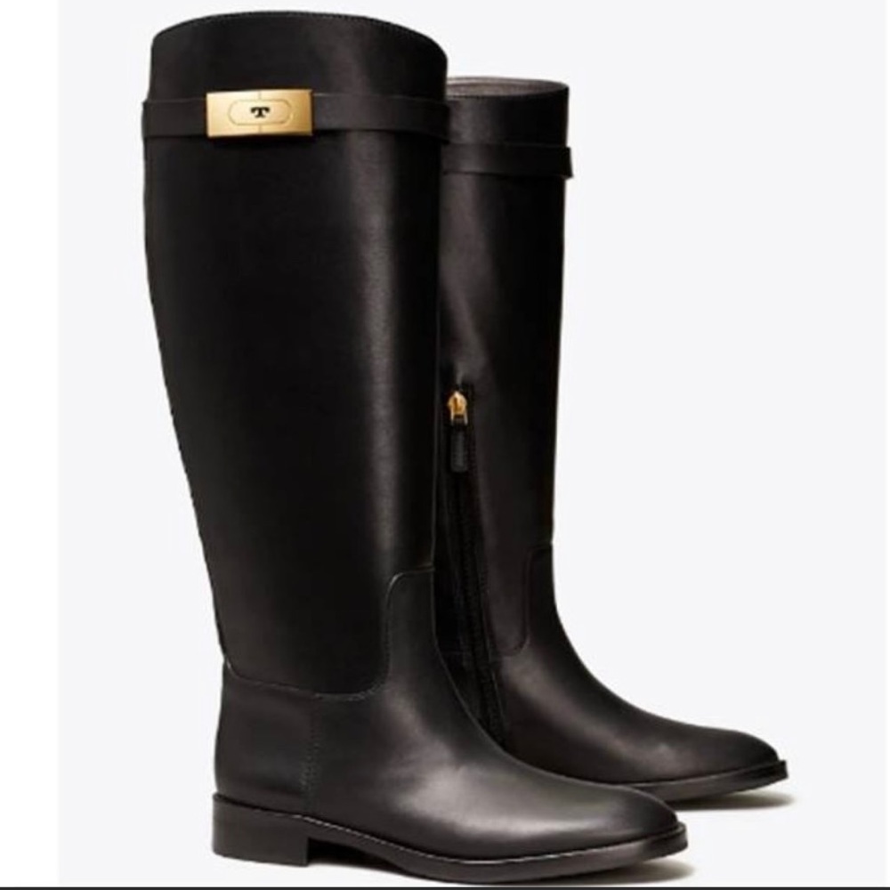 TORY BURCH T-HARDWARE RIDING BOOT Size: 7